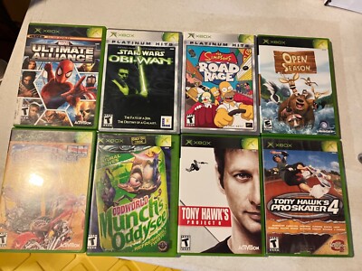 Official Microsoft Xbox Games Lot Of 8 Games