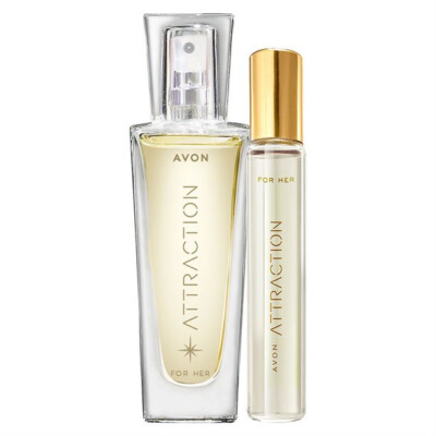 AVON Attraction für Sie kleines GESCHENKSET Parfüm (30ml) + Taschenspray