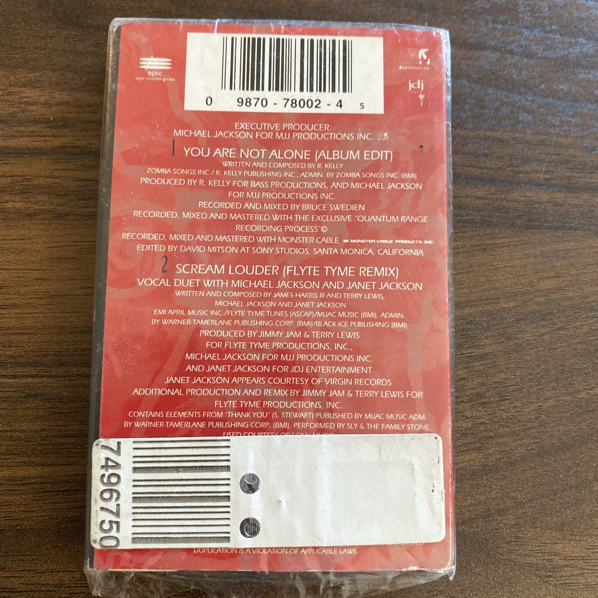Michael Jackson – You Are Not Alone - Cassette - Single