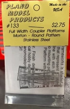 Plano #133 Full Width Coupler Platforms - Morton-Round-Stainless