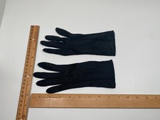 Vintage Black Gloves Size 6-7 Made in USA
