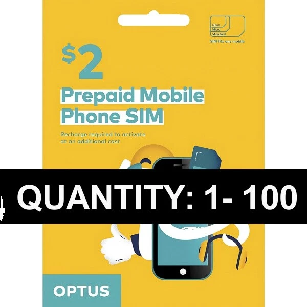 Optus Australia Prepaid Cell Phone SIM Cards