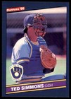 1986 Donruss - Ted Simmons #292 Milwaukee Brewers Baseball Card