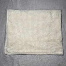 Adirondack Baby Blanket Cream Embossed Textured Fleece Soft Plush Lovey 30"x40"