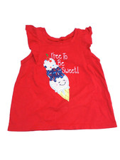 Mix Match Toddler Girls 18 months Shirt July 4th