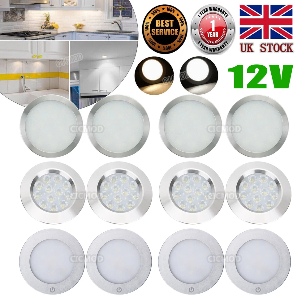 12V Interior LED Spot Lights Ceiling Camper Van Caravan Motorhome Boat Downlight - Image 3 of 4