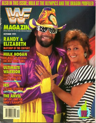 Randy Savage Elizabeth October 1991 WWF Wrestling Magazine WWE