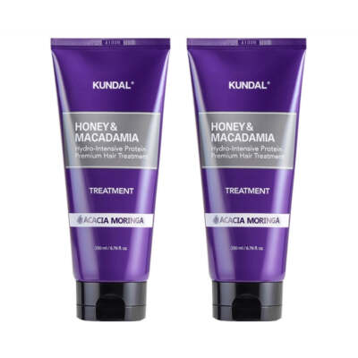 Kundal Honey & Macadamia Hair Treatment Acacia Moringa 200ml*2Pcs - FREE SHIP