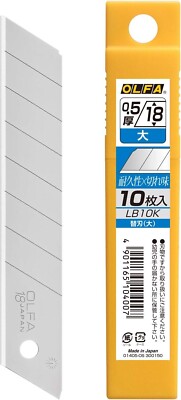 OLFA CUTTER KNIFE SPARE BLADE 10 PIECES SET LB10K MADE IN JAPAN