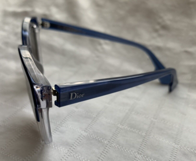 NEW Christian Dior DiorSight1 BIG Blue Cat-Eye Sunglasses  display picture 1