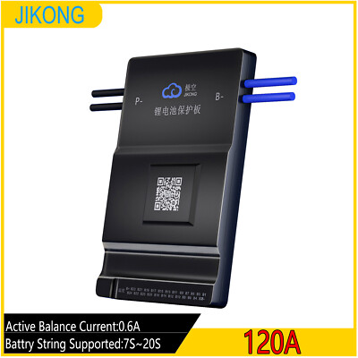 JIKONG Smart BMS 7-20S 0.6A Active Balance 120A Charge For LFP LTO Li-ion BT 485