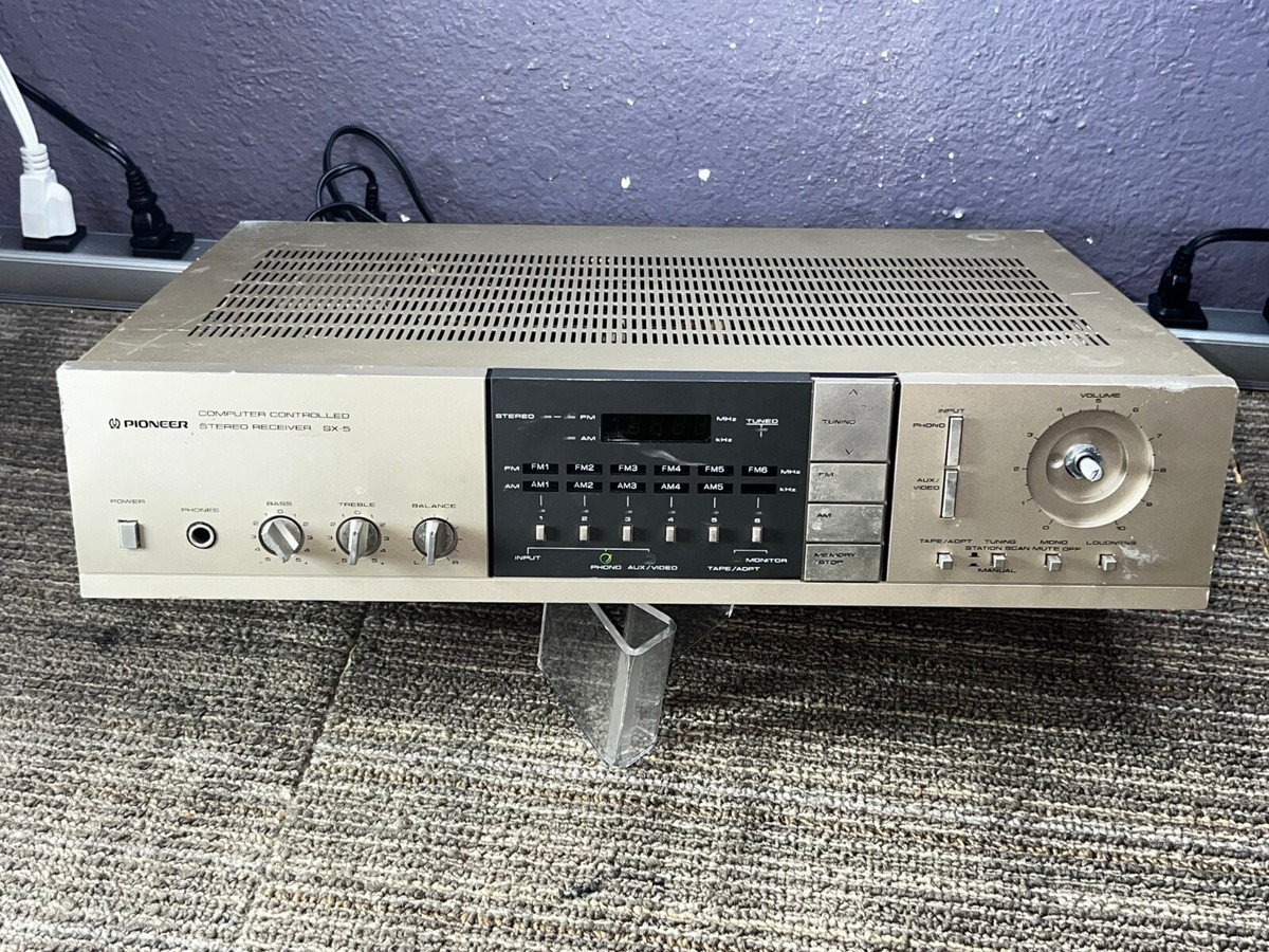 Pioneer SX-5 AM/FM Computer Controlled Stereo Receiver Tested