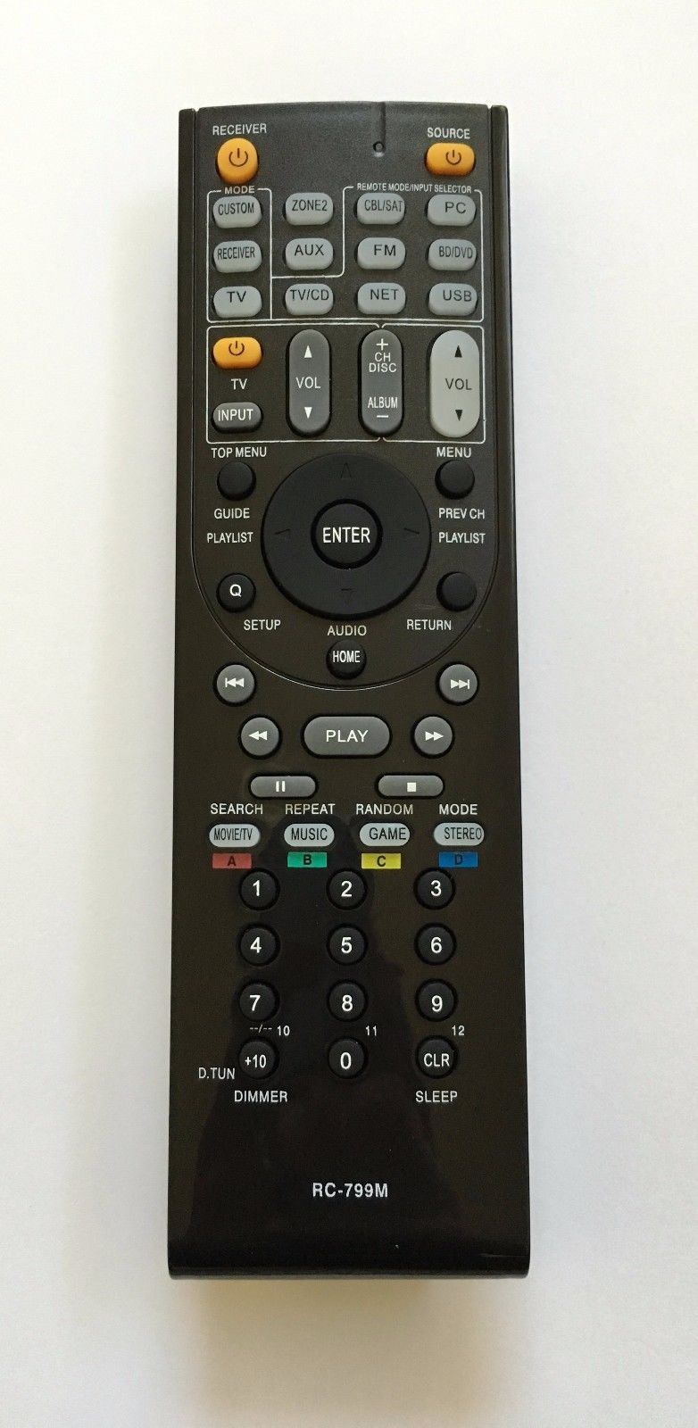 GHYREX New Remote RC-799M For ONKYO RC-807M  RC-810M  RC-812M RC-710M
