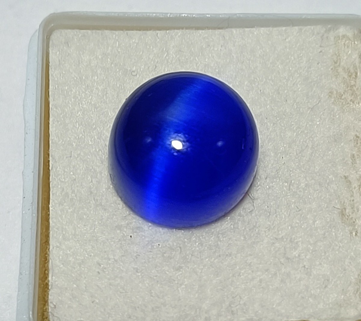 Ct NATURAL BRAZILIAN Blue Cat Eye Cabochon Cut Loose