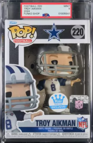 Troy Aikman "Dallas Cowboys" Football 220 Funko Pop! Exclusive! PSA 9 MINT