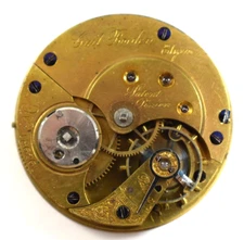 Vintage Elgin 22 Gail Borden 10s 11J Adaptable Pocket Watch Movement lot.rj