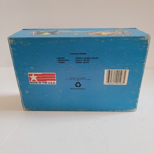 Vintage General Box Company Cardboard Flap Pencil Bears Pink Convertible USA - Picture 6 of 6