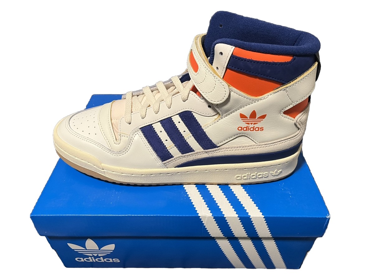 Men\'s Size 10 - Adidas Forum 84 High Knicks Retro Style High Tops Basketball adidas Forum 84 High White for Sale | Authenticity  main image 3