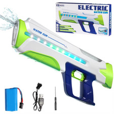 Pistola de agua eléctrica de alta potencia de succión automática de 25-32 pies de alcance - ¡se llena sola! - Verde