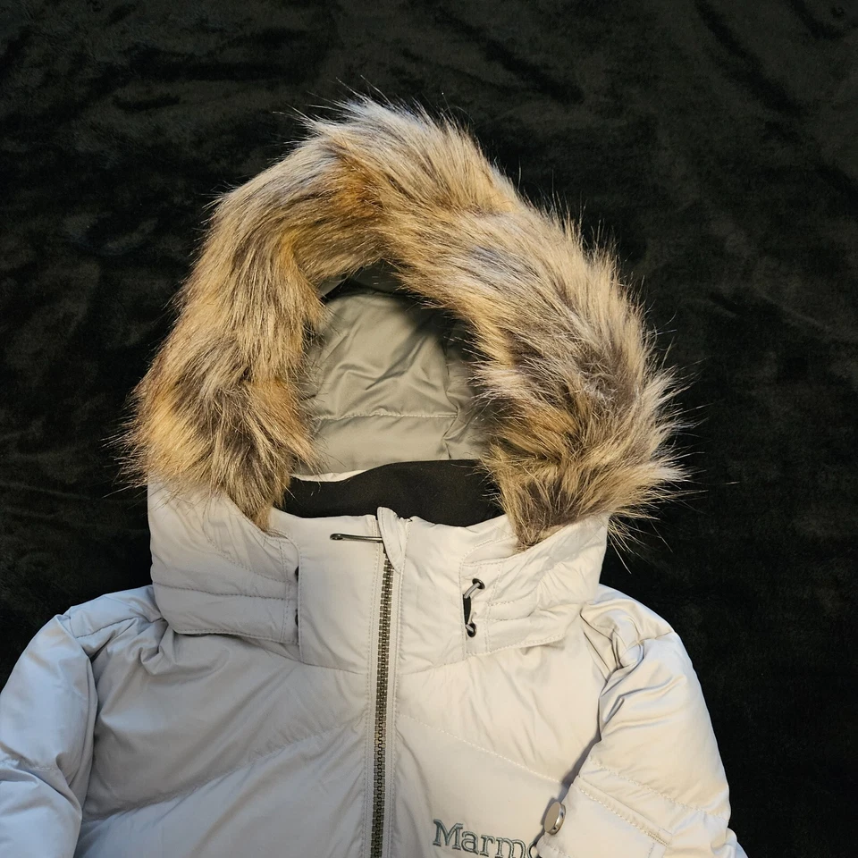 Marmot Women's Ithaca Down Puffer Jacket w/Hood Fill 700 GLACIER GRAY Sz - XS - Image 4 of 4