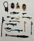 Vintage Star Wars 18pc Weapons Lot, Blasters, Ewok Hoods, NO REPOS!