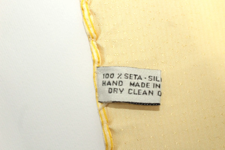 Pañuelos MODAITALIA BOLSILLO CUADRADO 100% SEDA, Hecho en Italia F85863 Foto 3 de 4