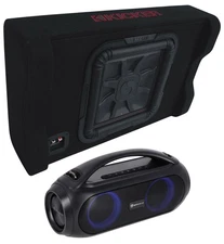 Kicker 49L7TDF122 L7TDF 12" L7T Subwoofer+Shallow Sub Box+Bluetooth Speaker