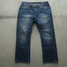 Tommy Bahama Jeans Mens Size 38x32 Blue Standard-Fit Bootcut 100 Cotton Denim