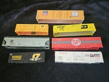 Lot of 7 HO Scale Freight Car Shells - Excellent Condition - No Cracks or Chips