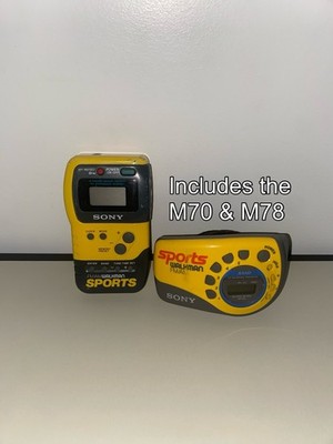 Sony Walkman SRF-M70 & SRF-M78 SPORTS AM/FM Stereo Radio Player - Both Work