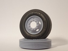 1 25 Scale Big Rig Semi Truck 22.5 Goodyear Fuel Max Lhs Steer Tires Pst23 1 25 Scale Big Rig Semi Truck 22.5 Goodyear Fuel Max Lhs Steer Tires Pst23