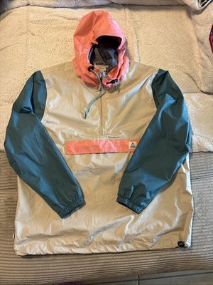 Passenger Gusto Recycled Windshell Anorak 1/4 Zip Pullover DEEP SEA  Size Large