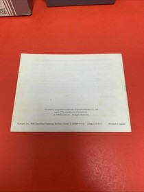 Konami Official Nintendo NES Super C Game Box Case & Original Booklet 1990