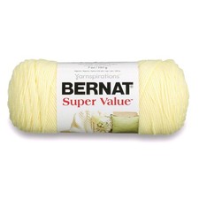 Bernat Super Value Yarn, 7 oz, Gauge 4 Medium Worsted, Yellow