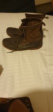 mens boots size 9 thease are like boat shoes some wear and tear