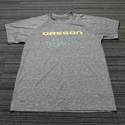 Oregon Ducks Mens XL Dri-Fit T Shirt Gray NCAA Football Athletic Tee