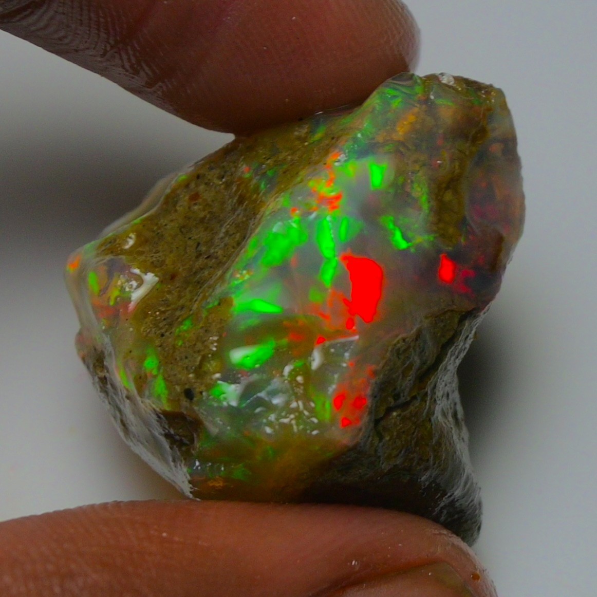 Stunning Ethiopian Opal Rough 49.45 Cts, Large Oil Opal Specimen Natural Opal