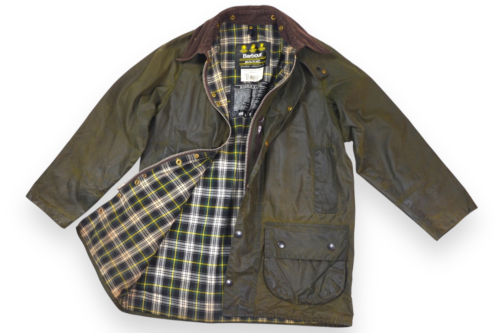 Barbour Beaufort Vintage Jacket Men's Wax Green A150 England