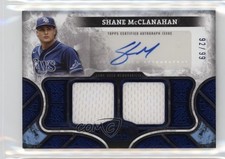2025 Topps Tier One Relics Blue Dual 92/99 Shane McClanahan #AT1R-SM Auto vo7