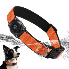 Upgraded AirTag Dog Collar IP68 Waterproof Air Tag Dog Collar Holder Reflecti