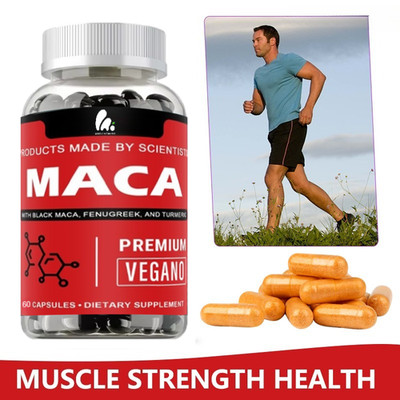 Organic Maca Root Capsules - Enhance Male Libido, Energy and Stamina