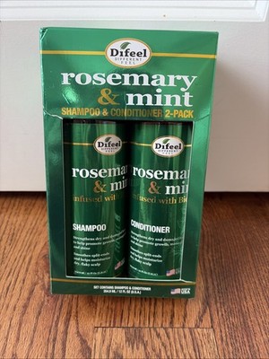 DIFEEL Rosemary Mint Biotin Hair Strengthening Shampoo & Conditioner Set - NEW!