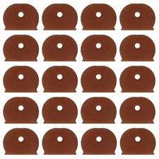 Mini Skater 20Pcs Plastic Key Cap Covers 1"x0.79"x0.16" Key Identifier Brown
