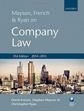 Mayson, French & Ryan on Company Law,Derek French, Stephen May ,