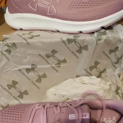 Under Armour Charged Pursuit 3 Women s Pink Elixir Big Logo Mesh Sneaker 2023