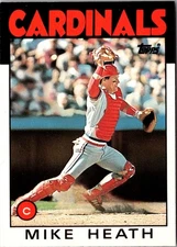 1986 Topps Traded Mike Heath #46T St. Louis Cardinals Baseball Card