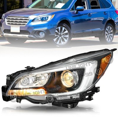 Driver Side For 2015-2017 Subaru Legacy Outback Halogen Headlight w/ Bulbs Lamp 