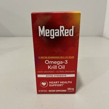 MegaRed Omega-3 Krill Oil 500mg   40 Softgels   Heart Health Support