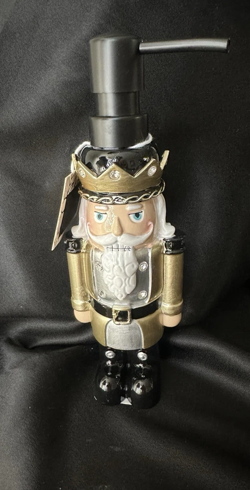 Dispensador/bomba de jabón Cascanueces/negro/dorado Foto 2 de 3