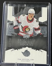 2020-21 UD Black Diamond Exquisite Collection /299 Rookie Tim Stutzle #R-21 Sens